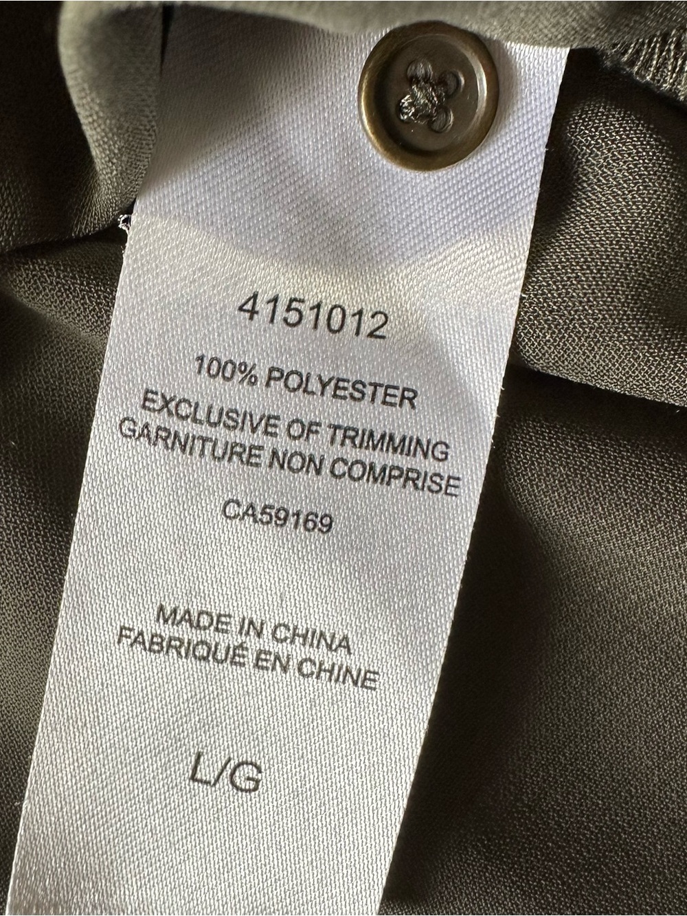 Mario Serrani Utility Shirt Dress Olive Green Sleeveless Cinched Waist Large - Picture 4 of 7